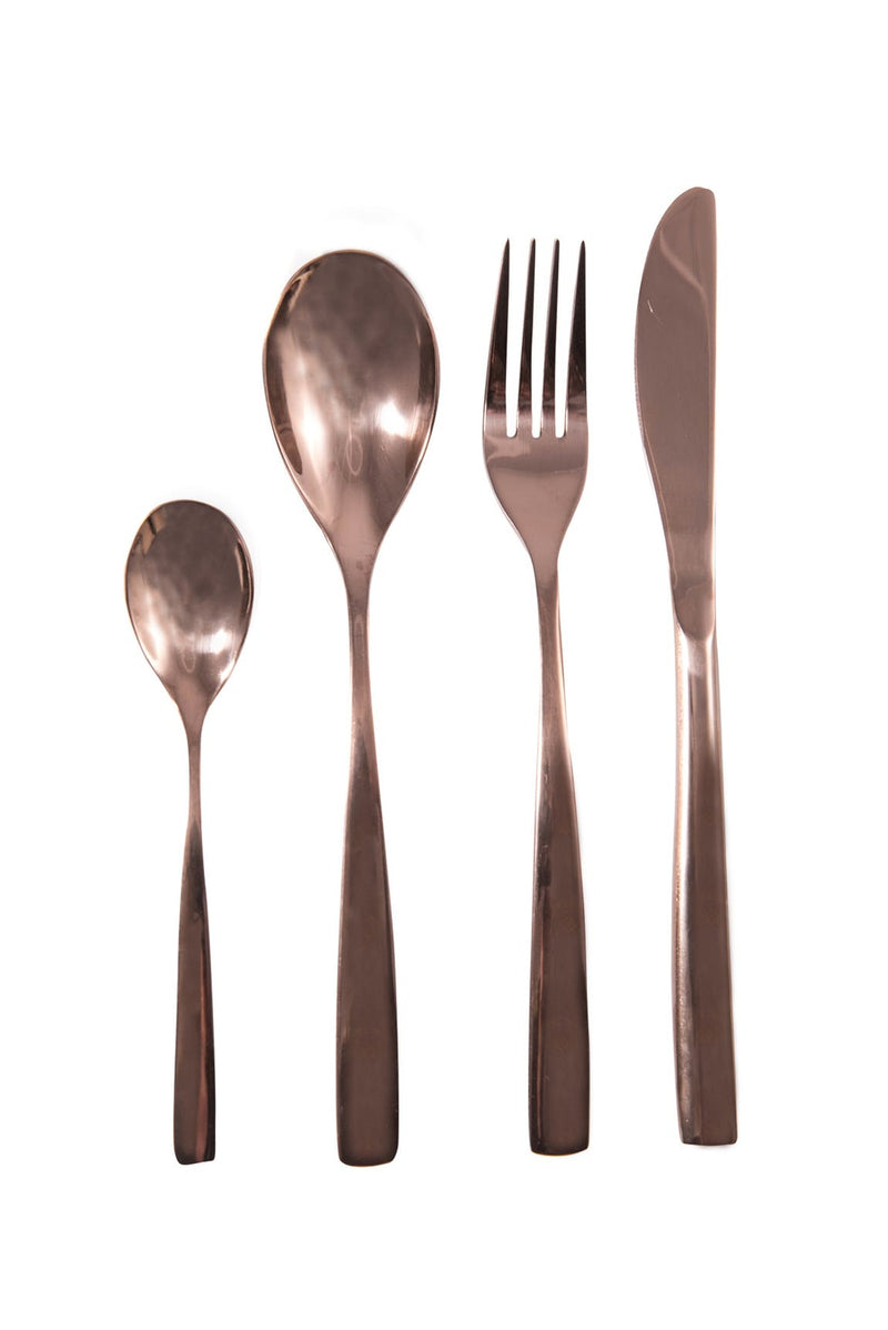 Curve copper cutlery