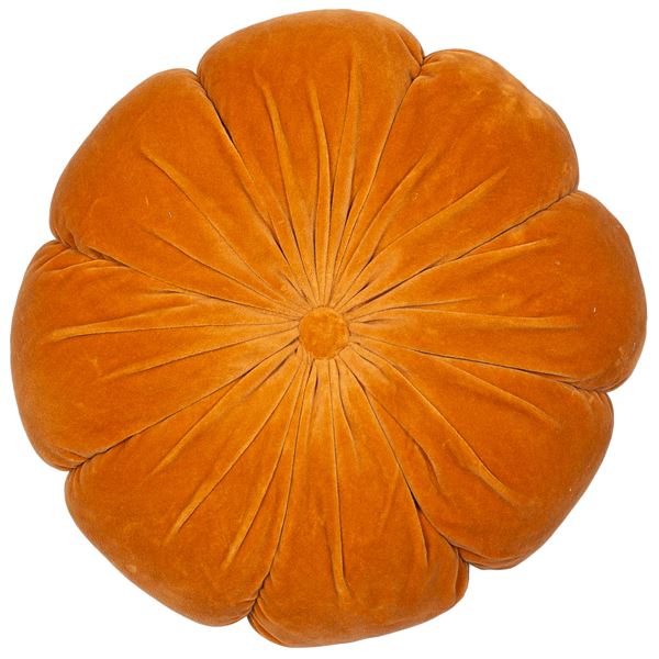 Fleur Velvet Orange Cushion 