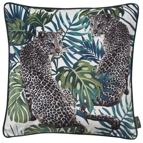 Leopard love print cushion