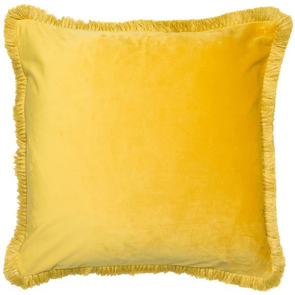Meghan Mustard Cushion Velvet