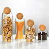 cork ball top glass jar set