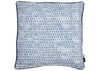 Raindrops Blue Faux Linen Cushion